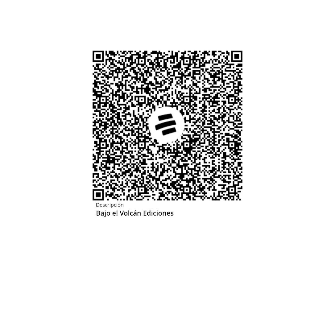 Código QR de pago - Bajo el Volcán Ediciones